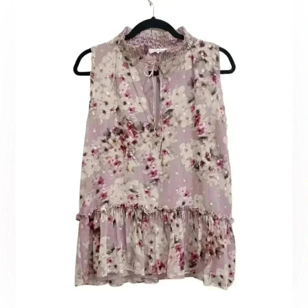 Parker Silk Blend Sleeveless Blouse
